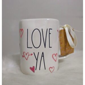 Rae Dunn Love Ya Mug Hearts Valentine's Day Coffee Cup Mug